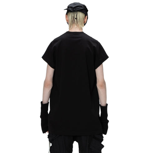 JULIUS 907CPM3-M Black / Europa Graphic Sleeveless T-Shirt